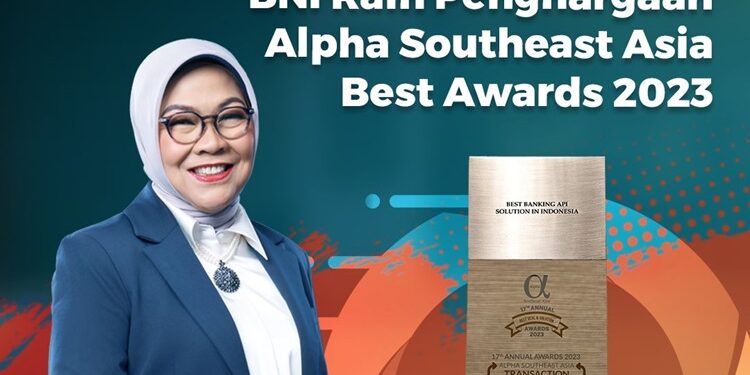 Ciptakan Solusi Transaksi Digital, BNI Raih Penghargaan Best Banking API Solution in Indonesia. (Foto: Infopelajar.com/Pool/Dok. BNI)